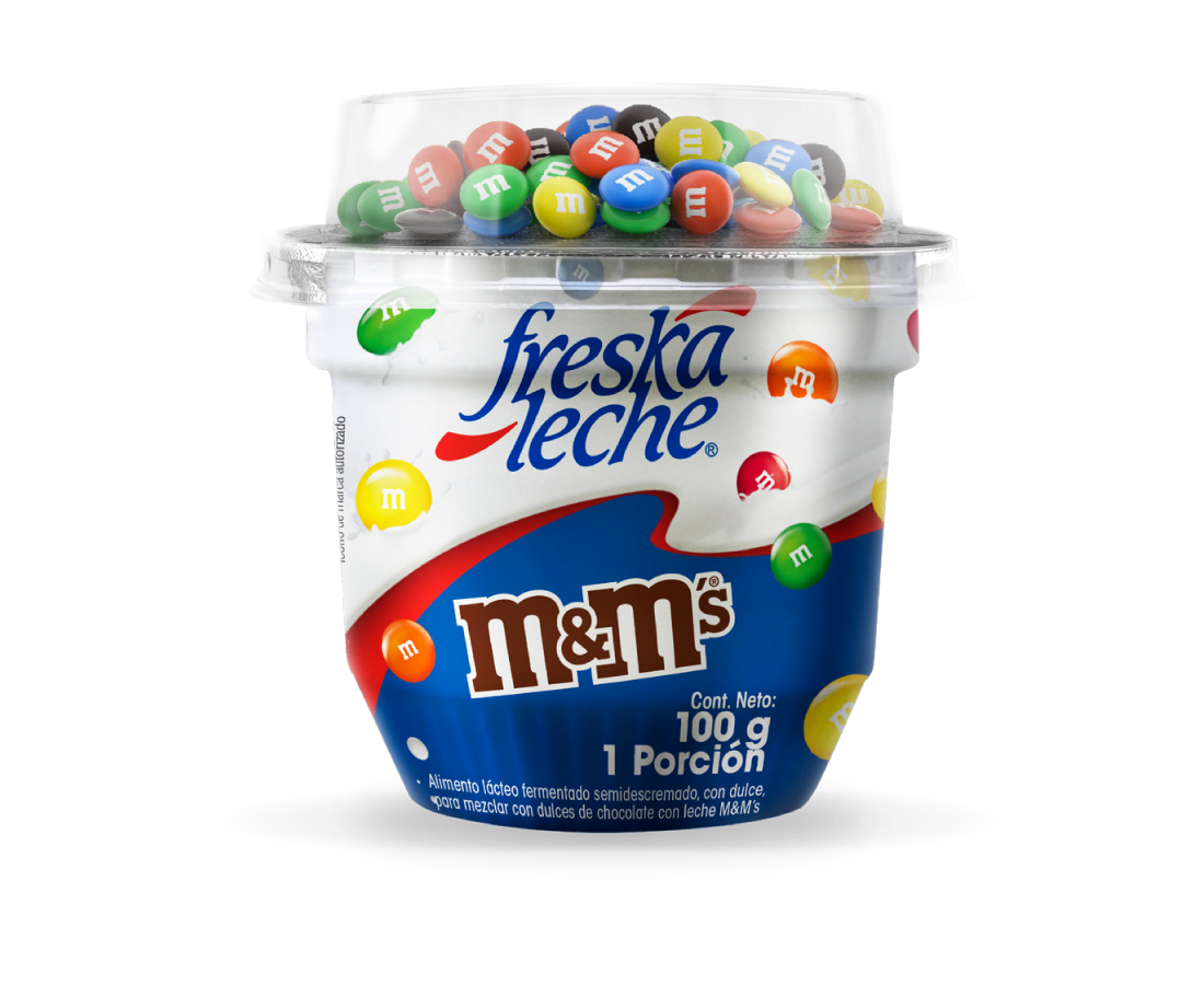 freskaleche con m&m's