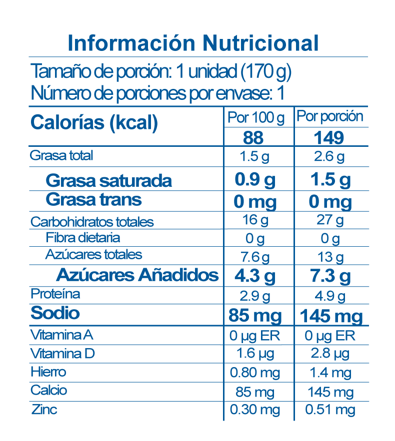 yogurt con adición Freskaleche
