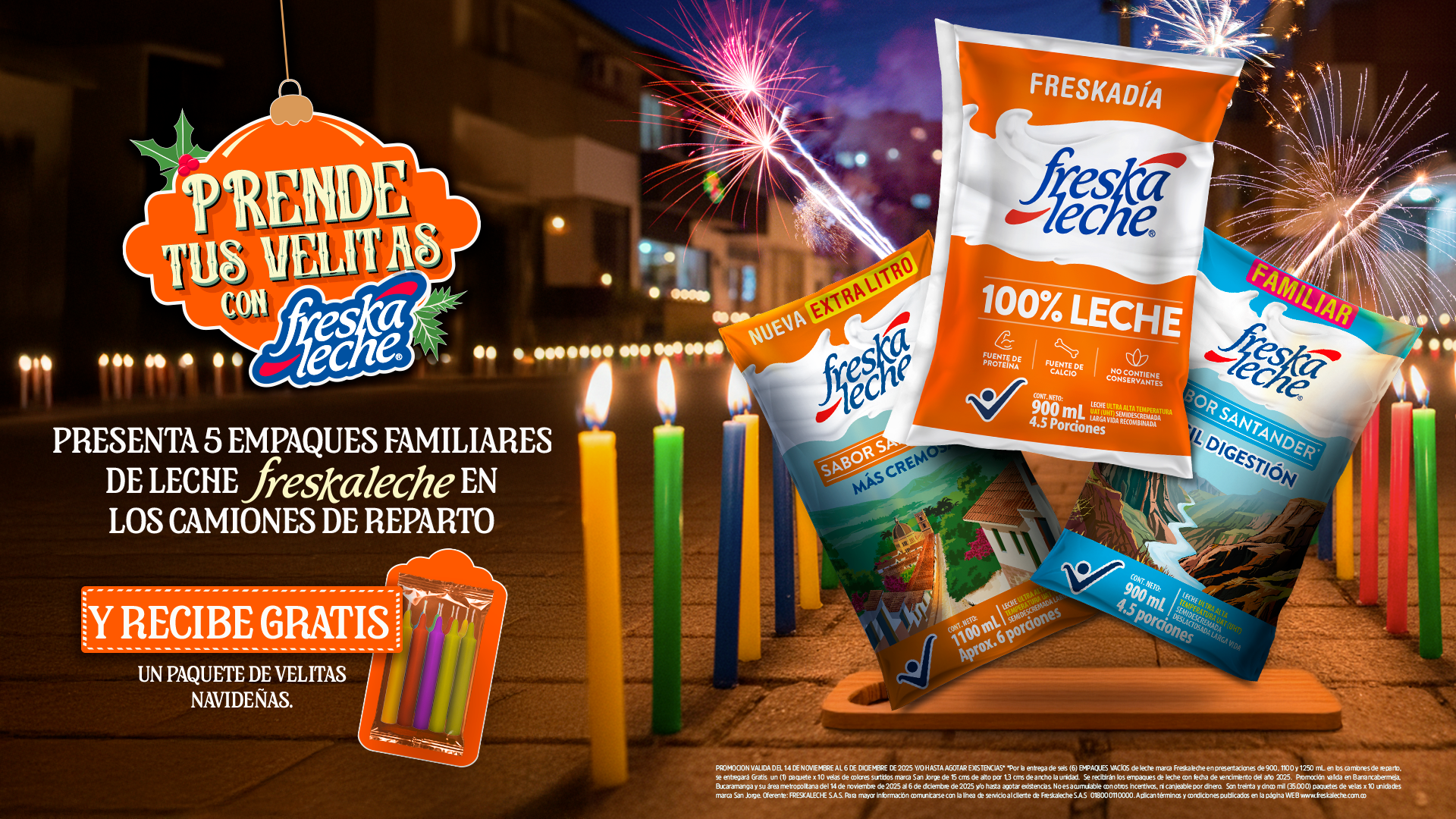 PROMOCIÓN PRENDE TUS VELITAS CON FRESKALECHE